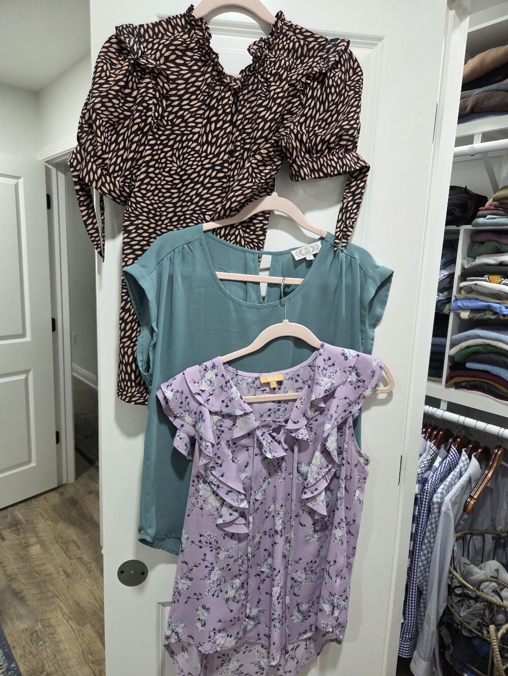 Bundle of 3 Romantic Ruffle & Casual Blouses - Sizes Medium